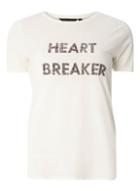 Dorothy Perkins Ivory Glitter Heart Breaker T-shirt