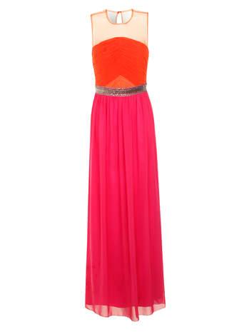 Dorothy Perkins Little Mistress Contrast Embellish Maxi Dress