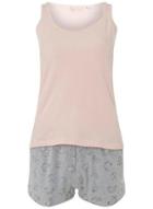 Dorothy Perkins Grey And Pink Bunny Short Pyjama Set In A Bag