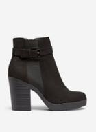 Dorothy Perkins Wide Fit Black 'aggy' Ankle Boots