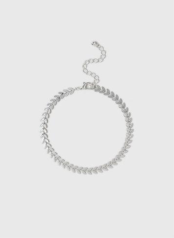 Dorothy Perkins Silver Herringbone Anklet