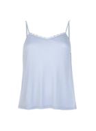 Dorothy Perkins Blue Pom Pom Trim Pyjama Top