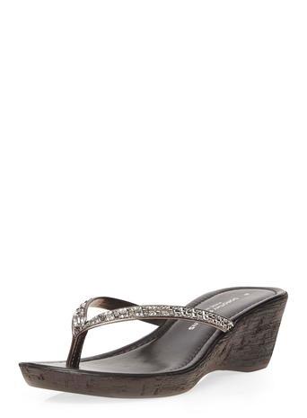 Dorothy Perkins Black Venti Gem Wedge