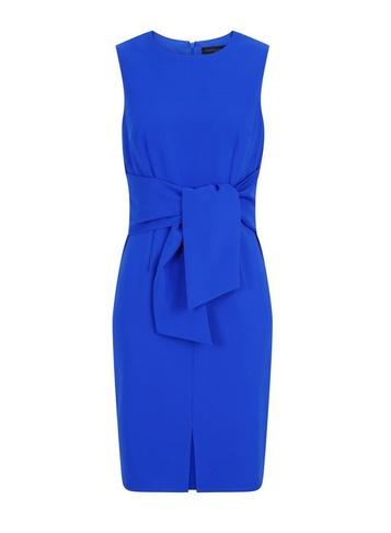 *paper Dolls Cobalt Tie Waist Bodycon Dress