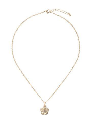Dorothy Perkins Gold Floral Ditsy Necklace