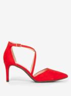 Dorothy Perkins Red Microfiber Elsa Court Shoes