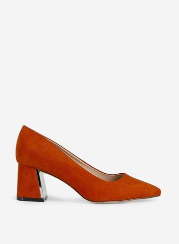 Dorothy Perkins Wide Fit Orange Daydream Court Shoes