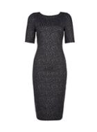 Dorothy Perkins Grey Animal Print Bodyocn Dress