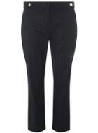 Dorothy Perkins Navy Button Tab Trousers