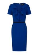 Dorothy Perkins *paper Dolls Blue Ruffle Front Dress