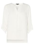 Dorothy Perkins *vero Moda White Roll Sleeve Blouse