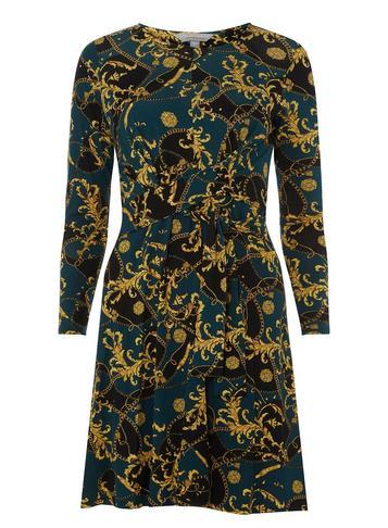 Dorothy Perkins Petite Scarf Print Dress