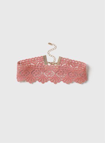 Dorothy Perkins Pastel Pink Lace Choker
