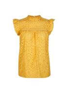 Dorothy Perkins Yellow Broderie Top