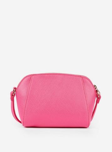 Dorothy Perkins Hot Pink Zip Top Cross Body Bag