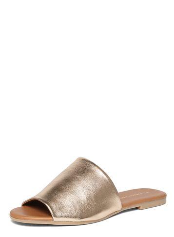 Dorothy Perkins Gold 'florida' Leather Mules