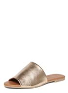 Dorothy Perkins Gold 'florida' Leather Mules