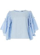 Dorothy Perkins *only Light Blue Frill Sleeve Top