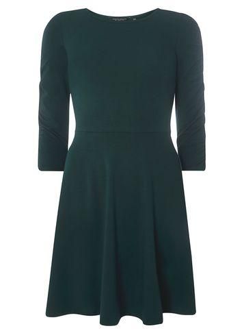 Dorothy Perkins Green Fit And Flare Dress