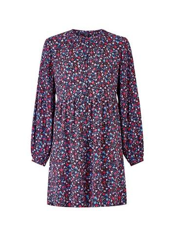 *only Navy Floral Printed Dress