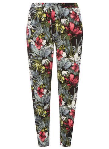 Dorothy Perkins Pink And Green Floral Joggers