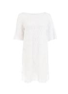 Dorothy Perkins *dp Beach White Crochet Fringe Dress