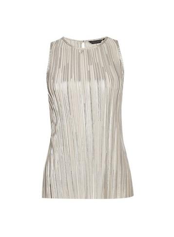 Dorothy Perkins *tall Cream Shimmer Halter Neck Top