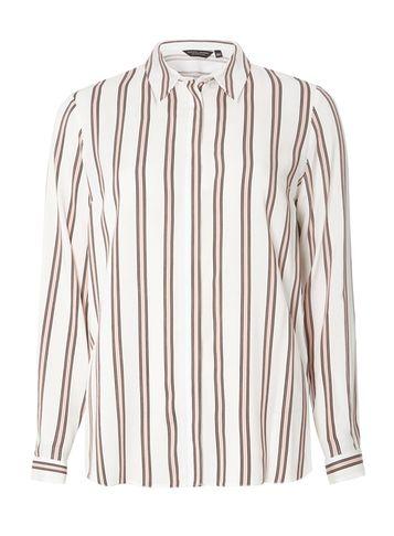 Dorothy Perkins Ivory Stripe Print Spun Shirt