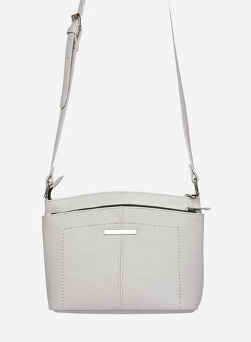 Dorothy Perkins Grey Double Zip Cross Body