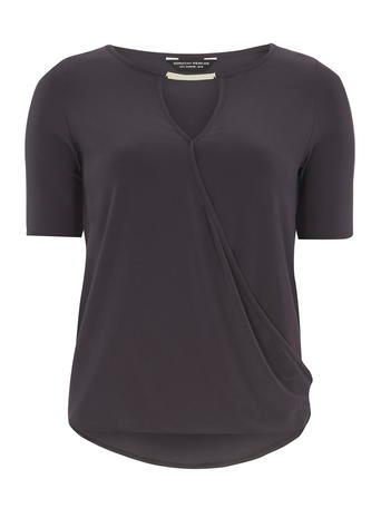 Dorothy Perkins Grey Jerey Wrap Top