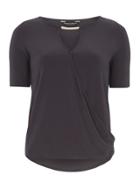 Dorothy Perkins Grey Jerey Wrap Top