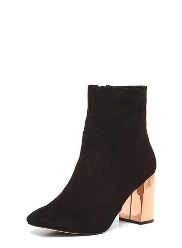 Dorothy Perkins Black 'amanda' Metal Heeled Boots
