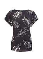 Dorothy Perkins Black Foil Print T-shirt