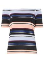 Dorothy Perkins Multi Striped Bardot Top