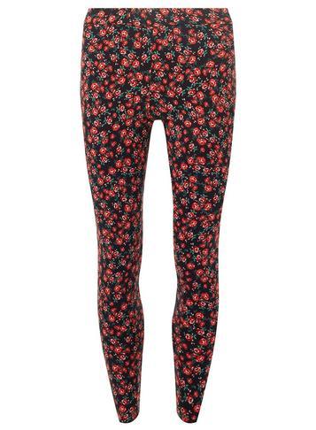 Dorothy Perkins Navy Rose Print Skinny Trousers