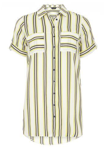 Dorothy Perkins Lime Stripe Longline Tunic