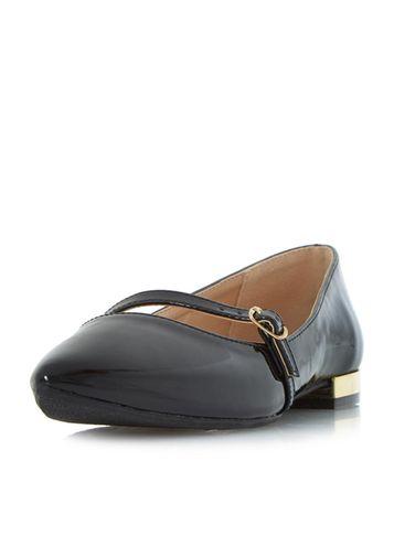 Dorothy Perkins *head Over Heels By Dune Black 'hallet' Flat Pumps