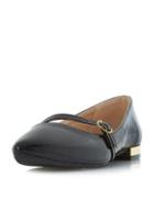 Dorothy Perkins *head Over Heels By Dune Black 'hallet' Flat Pumps