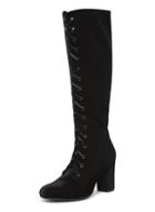 Dorothy Perkins Black 'kake' Velvet Boots