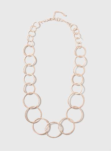 Dorothy Perkins Rose Gold Linked Necklace