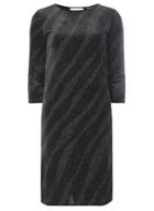 Dorothy Perkins *tall Diagonal Glitter Velvet Shift Dress