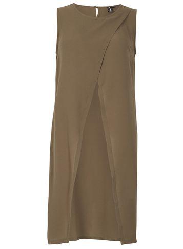 Dorothy Perkins *izabel London Khaki Sleeveless Top