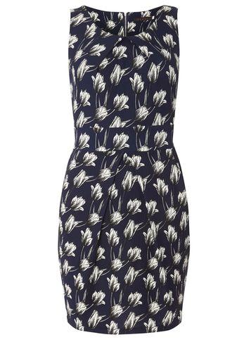 Dorothy Perkins *tenki Blue Floral Tulip Dress