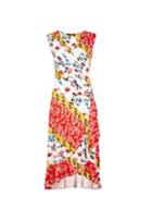 Dorothy Perkins Red Floral Mix Print Wrap Dress
