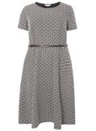 Dorothy Perkins *billie & Blossom Curve Monochrome Fit And Flare Dress