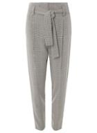 Dorothy Perkins Multi Coloured Checked Belt Tapered Trousers