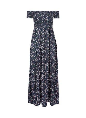 *billie & Blossom Multi Colour Sheered Bardot Dress