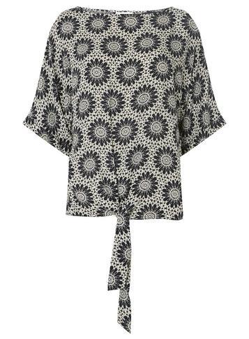 Dorothy Perkins *tall Multi Colour Tie Front T-shirt