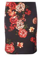 Dorothy Perkins *tall Red Floral Print Mini Skirt