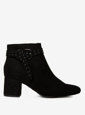 Dorothy Perkins Black Alpha Studded Boots